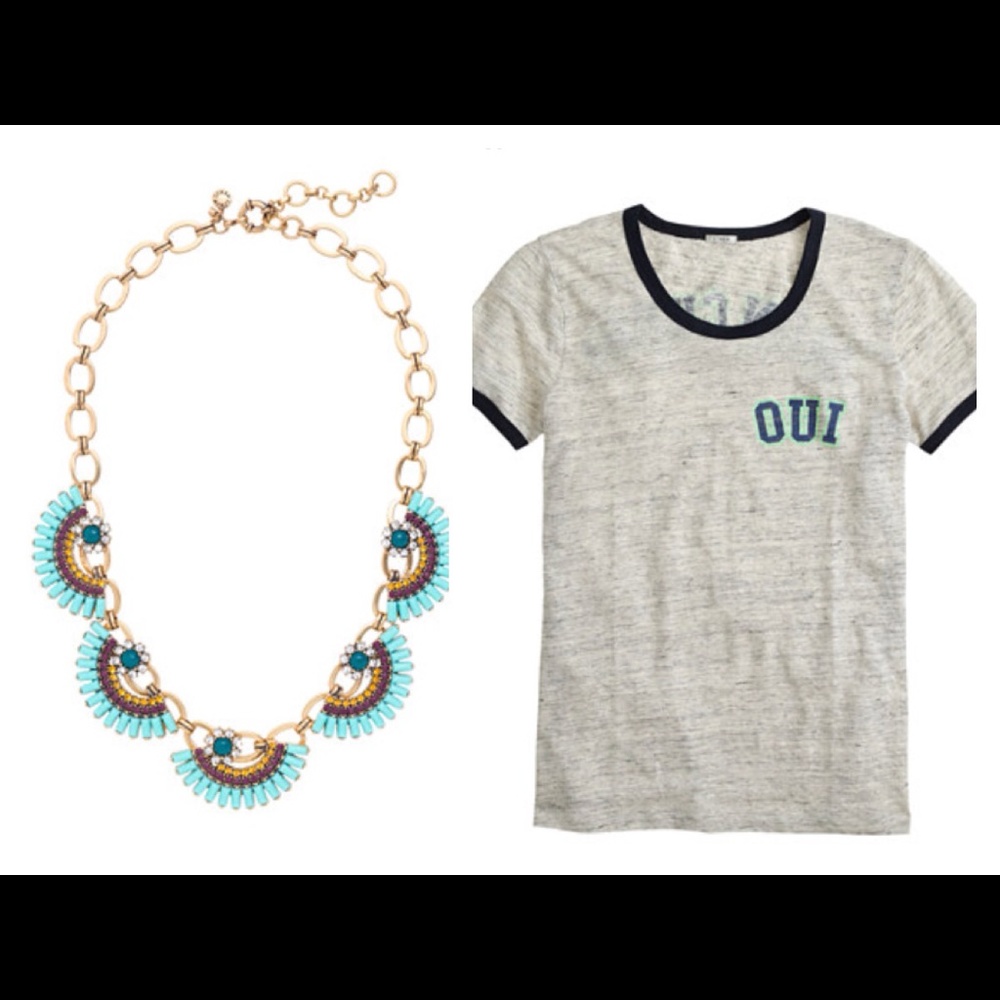 J.Crew Necklace and Tee